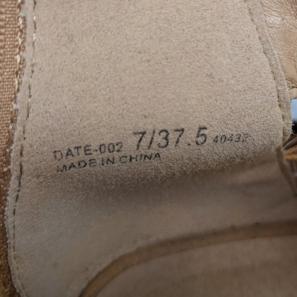 Chinese Laundry Womens Shoes Dandie Tan Buckled Cut-Out Ankle Booties Size 7 - Picture 10 of 10